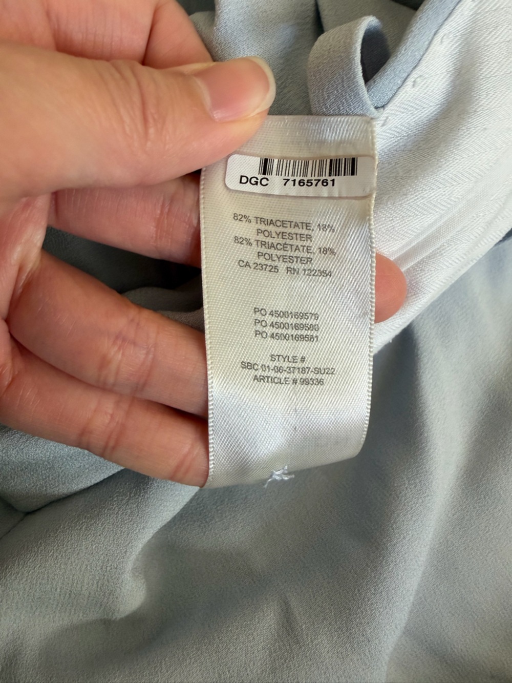 Aritzia Babaton Effortless Shorts Size 4 Pastel Blue Office Minimalist Neutral - Picture 9 of 12